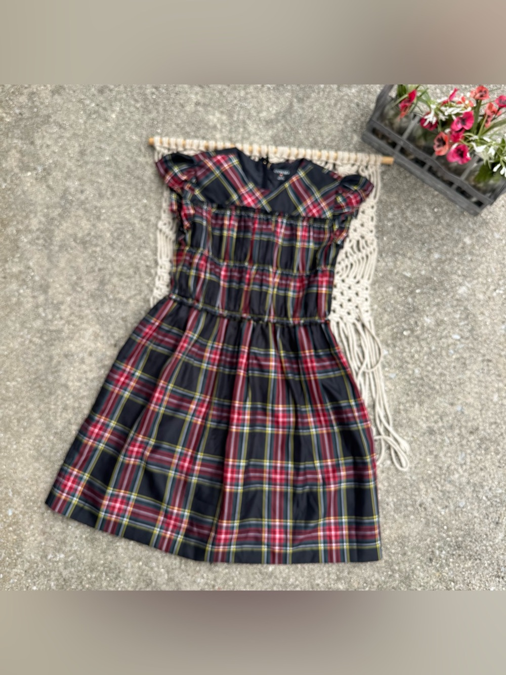 Crewcuts Plaid Dress Girls Size 10